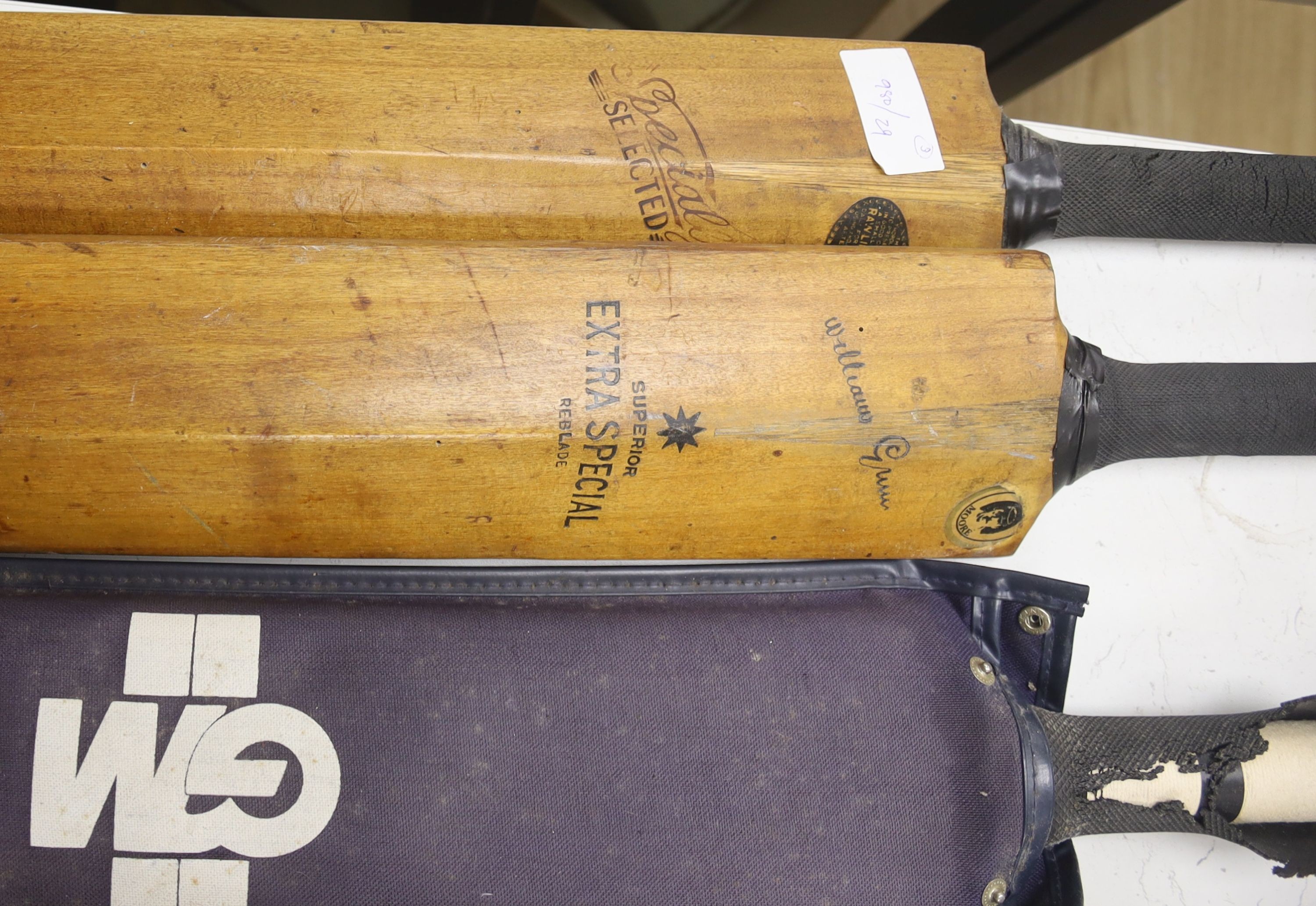 Three cricket bats